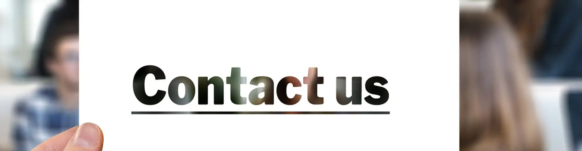 "Contact us"