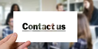 "Contact us"